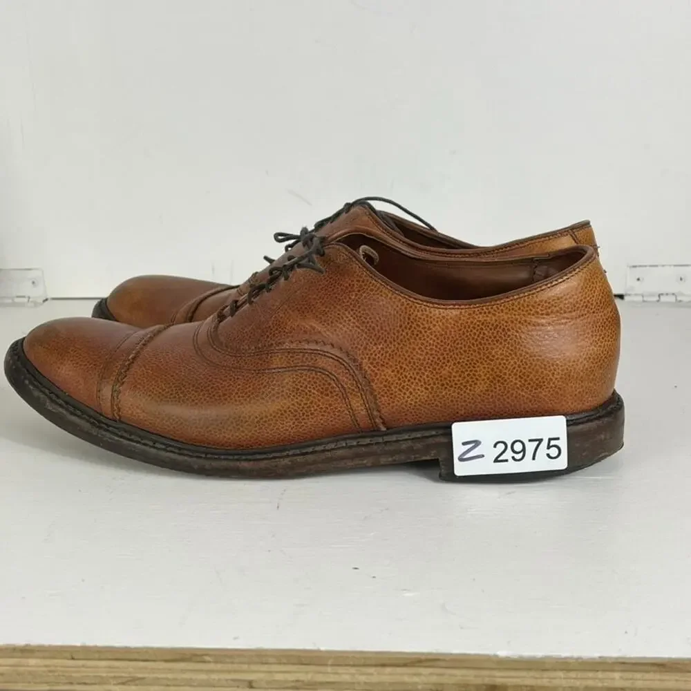 Allen Edmonds Fullerton Mens Size 10 Brown Leather Oxford Dress Shoes